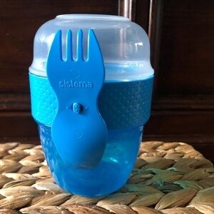 Sistema blue snack yogurt lunch container